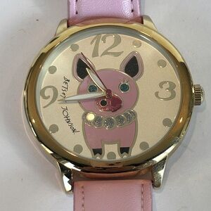 Betsey Johnson Pink Pig Watch